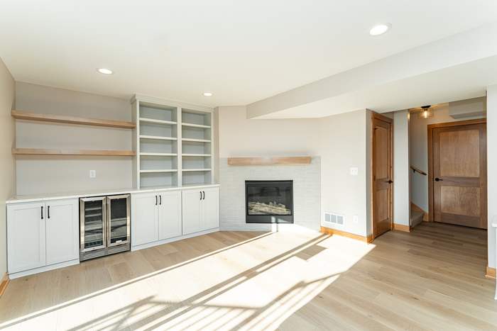 The Cascade — Family room built-ins